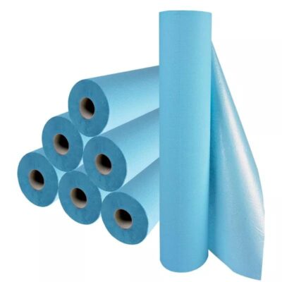 Draps d’examen plastifié bleu