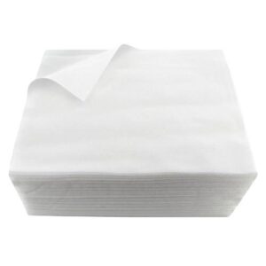 Serviettes jetables blanches en tissu non tissé