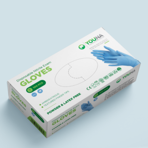 Gants nitrile Bleu