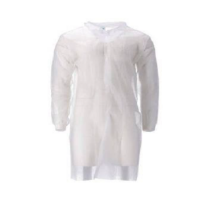 Blouse visiteur XL Non Tissée avec boutons Blanche