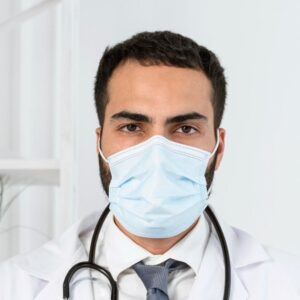 Masque chirurgical à élastique
