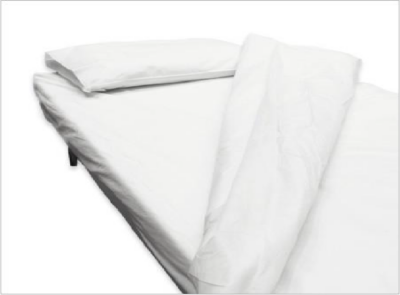 Kit literie Non Tissé (Housse + Taie d’oreiller + Drap)